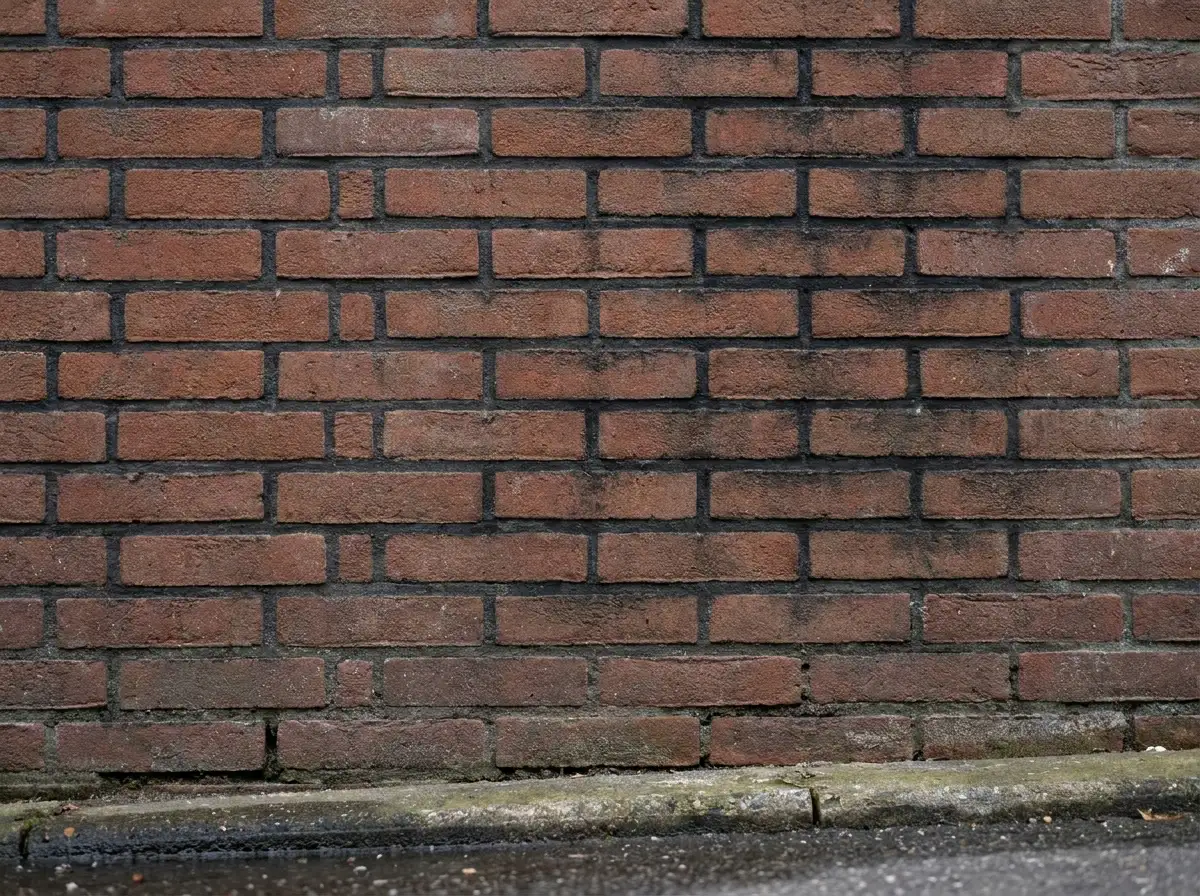 Zwart verkleurd voegwerk door fijnstof